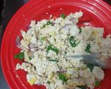 Foto langkah ke 3 dari resep Pepes Tahu Telor Asin.