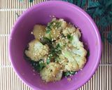 Foto langkah ke 8 dari resep Kembang Kol Tumis Wijen Pakai Feeling.