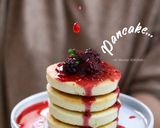 Foto langkah ke 4 dari resep Fluffy Pancake dgn Blackberry Compote.