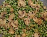 Peas, mushrooms and pasta recipe step 2 photo