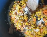 A picture of step 3 of Sweet Corn pulao.