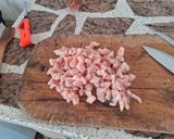 Foto del paso 1 de la receta: Tarta agridulce de pollo y durazno con ciruelas pasas