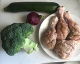 Foto del paso 1 de la receta: Brócoli 🥦, calabacín y cebolla en airFryer
