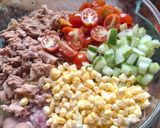 Foto langkah ke 2 dari resep Tuna Pasta Salad 🥗.