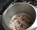 A picture of step 1 of Sai bhaji (Sindhi style dal Palak).