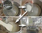 Une image de l'étape 4 de Kanten du lait, Matcha et sésames.