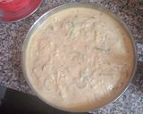 A picture of step 6 of Steam besan pizza cutlats.