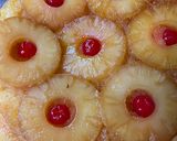 A picture of step 6 of Smoked pineapple upside down cake.