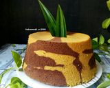 Foto langkah ke 4 dari resep Pandan Choco Chiffon Cake.