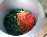 A picture of step 1 of Bathua ki daal.
