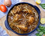 A picture of step 8 of Palak Chicken.