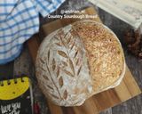 Foto langkah ke 13 dari resep Country Sourdough Bread (Mix gandum, 70% Hydration).