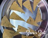 A picture of step 3 of Barley Flour and Sage Nachos with Avocado Salsa.