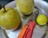 A picture of step 1 of Pear Chutney.