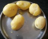 A picture of step 1 of Aloo Matar Tikki Chaat.