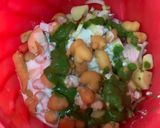 A picture of step 2 of Dahi phulkiyan.