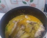Foto langkah ke 4 dari resep Kari Ayam Lumut Telur (bisa jadi menu MPASI 16 bulan).