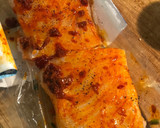 A picture of step 4 of Harissa cod with spiced cauliflower and salsa.