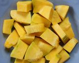 Foto langkah ke 3 dari resep Sayur umbut kelapa labu kuning.
