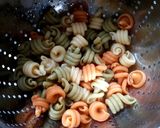 A picture of step 2 of Trottole Pasta Skewers.