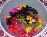 Foto langkah ke 5 dari resep Es Campur Puding Lumut.