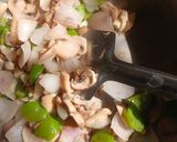 A picture of step 1 of Pesto creamy veggie salad.