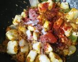 A picture of step 3 of Paneer Capsicum.