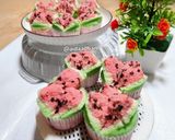 Foto langkah ke 9 dari resep Bolu Kukus Mekar Semangka.