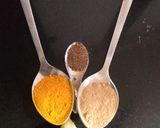 A picture of step 1 of Jaggery Sonth Balls.