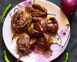 A picture of step 4 of Bharwa Baingan (Stuffed Eggplant).