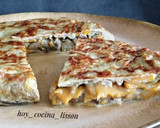 Foto del paso 8 de la receta: Tortilla de boniato y berenjena con Roquefort