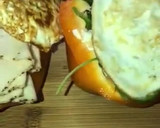 Foto del paso 3 de la receta: Sándwich de bell peppers con huevos estrellados