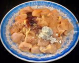 Hình bước làm 1 của món Gà Cung Bửu (Kung Pao Chicken)
