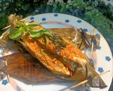 Foto langkah ke 8 dari resep Brengkes/ pepes tongkol bakar.