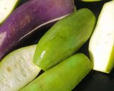 A picture of step 1 of Eggplant And Pointed Gourd Salsa.