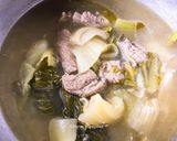 รูปขั้นตอนการทำที่ 2 ของ ต้มผักกาดดอง