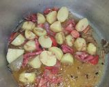 A picture of step 2 of Beef yakhni pulao.