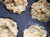 Muffins de verduras y corazón de queso