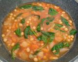 Foto del paso 5 de la receta: Garbanzos cocidos con bacalao y espinacas