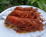 Foto langkah ke 8 dari resep Lobster Saus Merah.