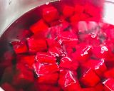 A picture of step 1 of Mediterranean beet salad.