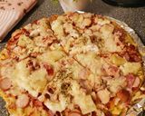 รูปขั้นตอนการทำที่ 8 ของ พิซซ่ามันฝรั่ง (Potato Pizza🍕🥔) ใช้แค่กระทะก็ทำได้!!