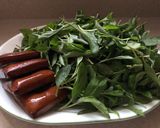 A picture of step 1 of Cold Tossed Malan Greens.