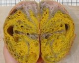 Foto langkah ke 27 dari resep Matcha Ubi Ungu Kunyit Sourdough Bread.