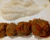 Foto del paso 6 de la receta: Albóndigas con avena y puré de papas