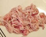 Foto del paso 1 de la receta Chipirones rellenos de sobrasada con albóndigas de pollo