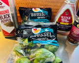 A picture of step 3 of Brussel Sprouts with Kielbasa.