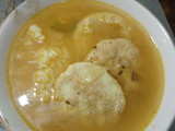 Sopa de capirotadas de queso derretido
