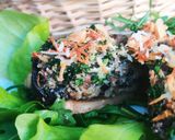 Une image de l'étape 3 de Portobello farcis au fromage.