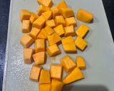 Foto langkah ke 1 dari resep Sup Ayam Kabocha (versi MPASI/anak2) simple dgn slowcooker.